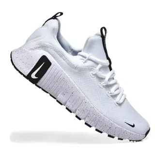 Nike White and Black Speckled Mesh Lifestyle Sneaker