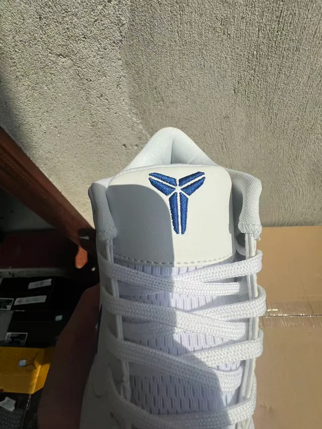 Nike White Blue High-Top Leather/synthetic Upper Basketball Shoes 4