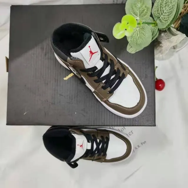 Nike White Blue High-Top Leather Upper Basketball Shoes 15