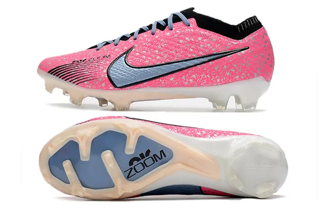 Nike Chaussures de football Blanc Or Bas Fond Tissu Supérieur Plaque Semelle Métallique Sol Ferme 24