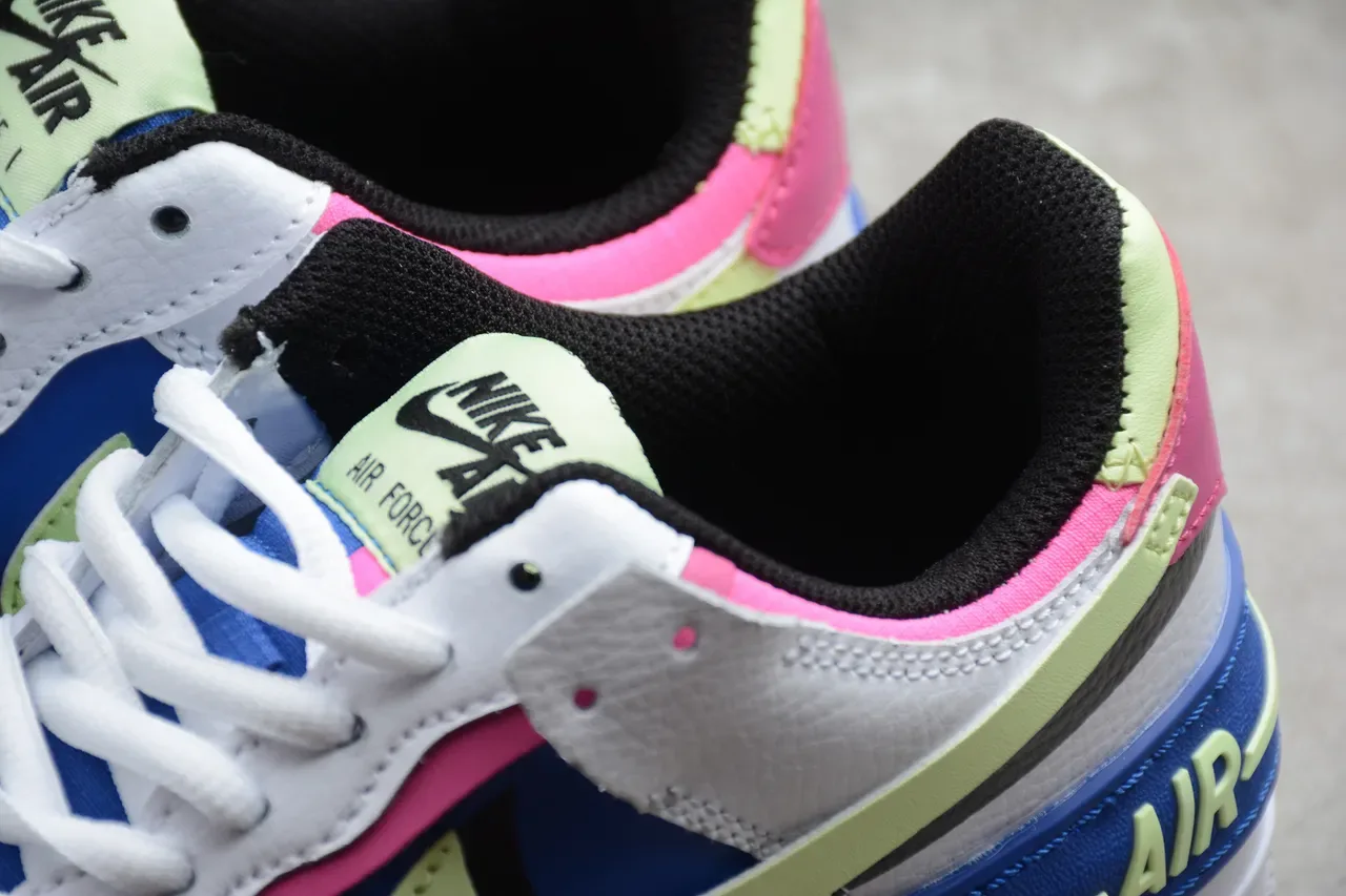 Nike Chaussures Lifestyle Blanches Multicolores Semelle Plateforme Color-Blocked Upper 12