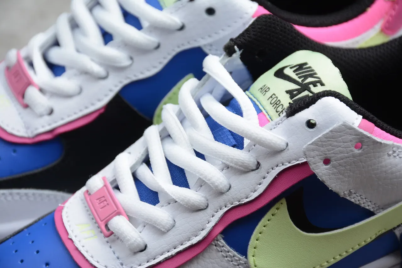 Nike Chaussures Lifestyle Blanches Multicolores Semelle Plateforme Color-Blocked Upper 13