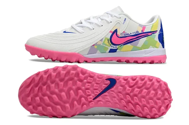 Nike White Pink Low-Top Synthetic Upper Sneakers 6