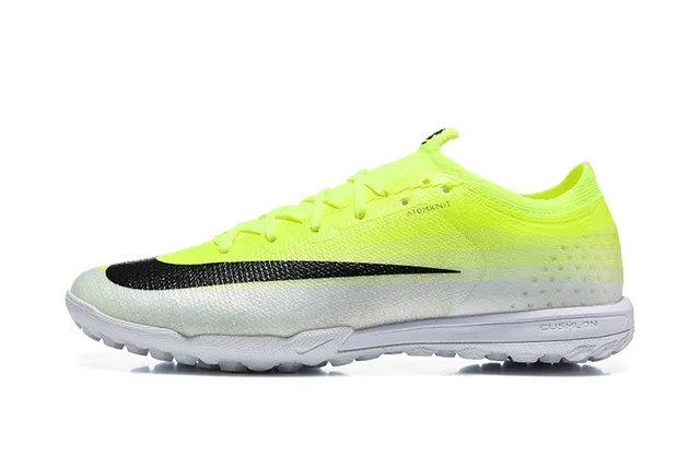 Nike Jaune Noir Tricot Dégradé Supérieur Rayures Swoosh Turf Chaussures de Football 10