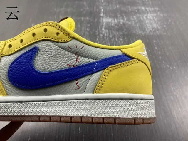 Nike Yellow Blue Low-Top Cupsole Lifestyle Sneakers 14