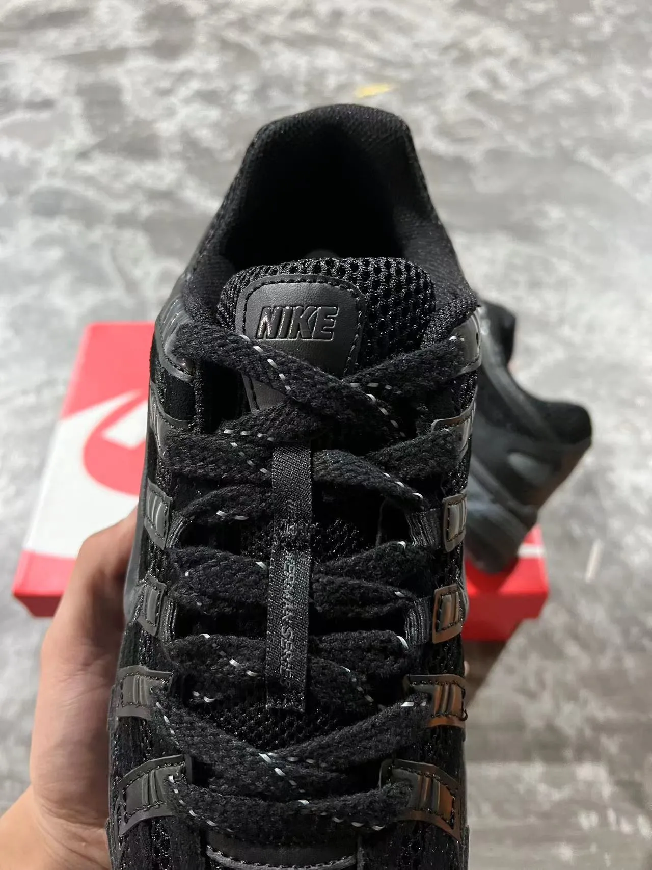 Nike Zoom 2K Black Layered Synthetic Cage Open Mesh Upper Lifestyle Sneakers 4