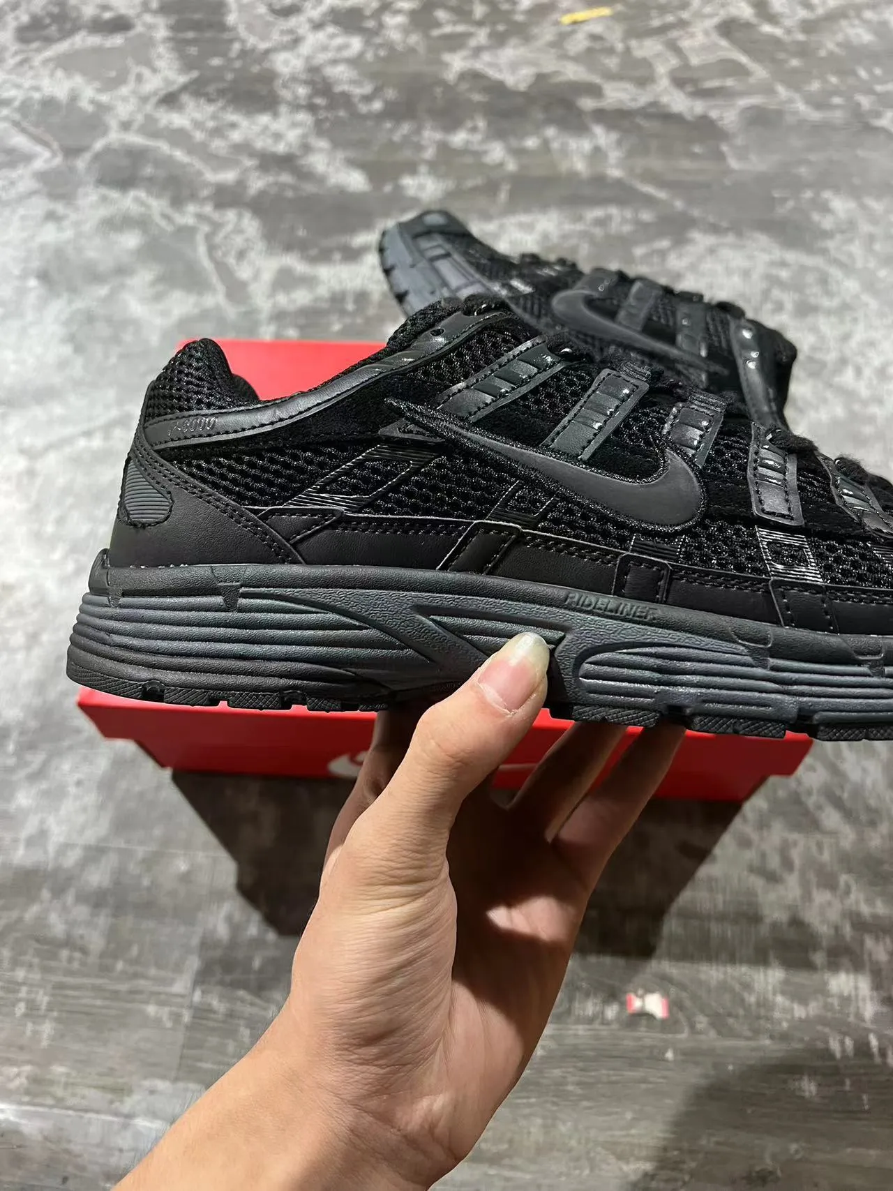 Nike Zoom 2K Black Layered Synthetic Cage Open Mesh Upper Lifestyle Sneakers 7