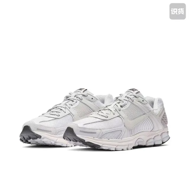 Nike Zoom 2K White Gray Layered Synthetic Cage Open Mesh Upper Lifestyle Sneakers 6