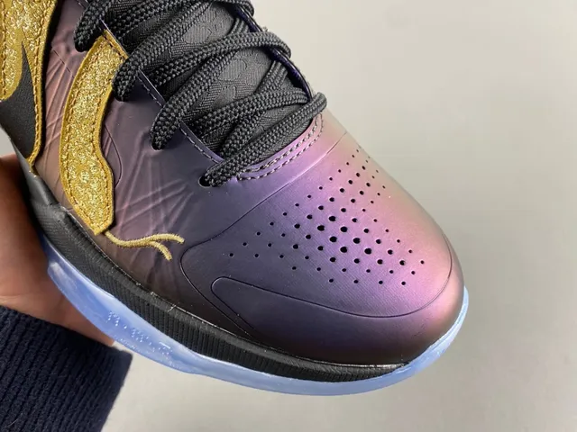Nike Zoom Kobe 4 Protro Iridescent Purple Gold Basketball Shoes 2