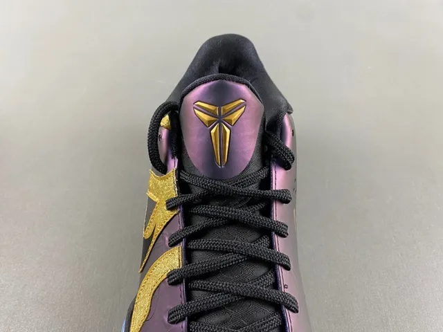 Nike Zoom Kobe 4 Protro Iridescent Purple Gold Basketball Shoes 6