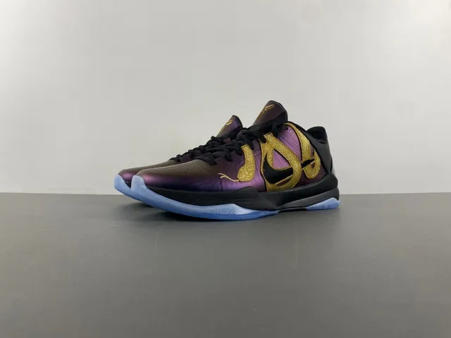 Nike Zoom Kobe 4 Protro Iridescent Purple Gold Basketball Shoes 11