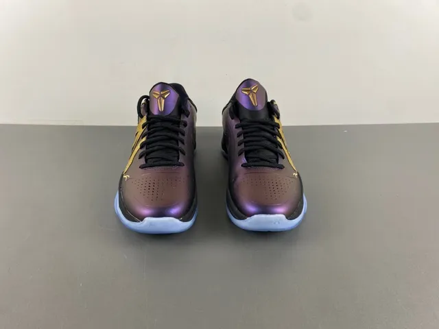 Nike Zoom Kobe 4 Protro Iridescent Purple Gold Basketball Shoes 12