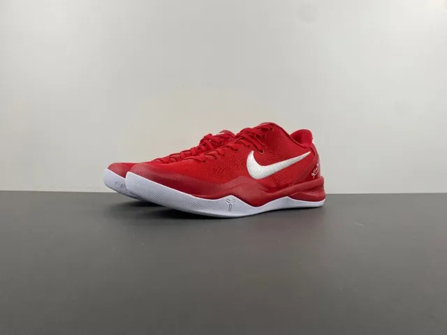 Nike Zoom Kobe 8 Red White Basketball Shoes 11