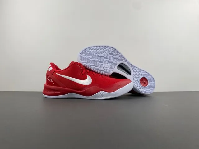 Nike Zoom Kobe 8 Red White Basketball Shoes 13
