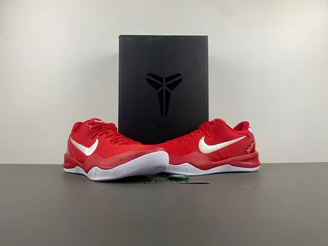 Nike Zoom Kobe 8 Red White Basketball Shoes 15