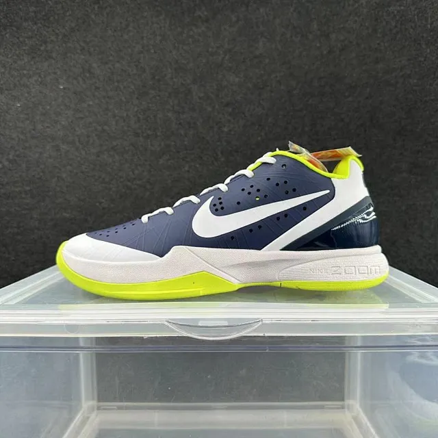 Nike Zoom Kobe IV Navy White Neon Green Basketball Shoes 2
