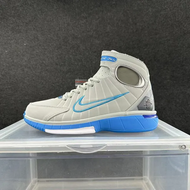Nike Zoom Kobe The ZK Gris Bleu Haut Côtelé Synthétique Supérieur Chaussures de Basketball 2