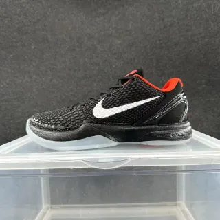 Nike Zoom Kobe VI أسود أبيض أحمر أحذية كرة السلة