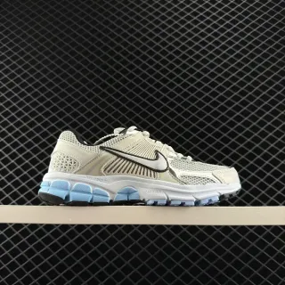 Nike Zoom Vomero 5 Beige Azul Malla Superior Cage Geométrico del Talón Zapatillas de correr