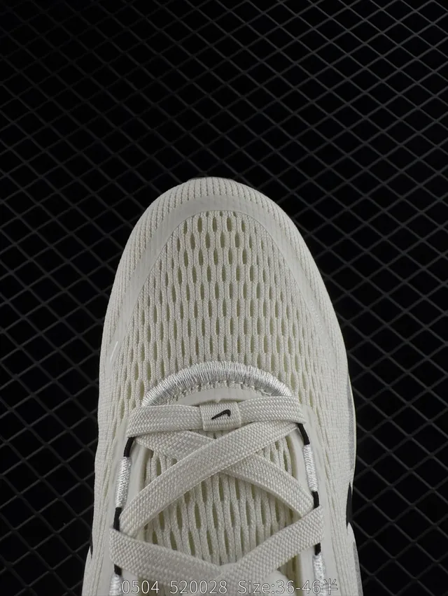 Nike ZoomX Beige Black Engineered Mesh Upper Thick Midsole Running Shoes 3