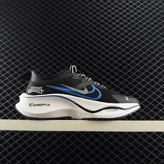 Nike ZoomX Negro Azul Malla Superior Suela Media Zapatillas de Running