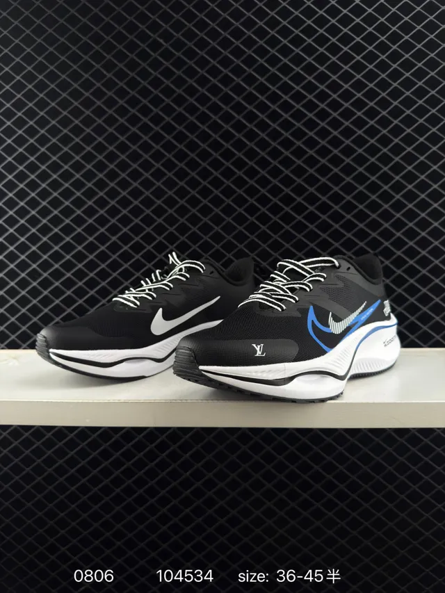 Nike ZoomX Black Blue Mesh Upper Midsole Running Shoes 2