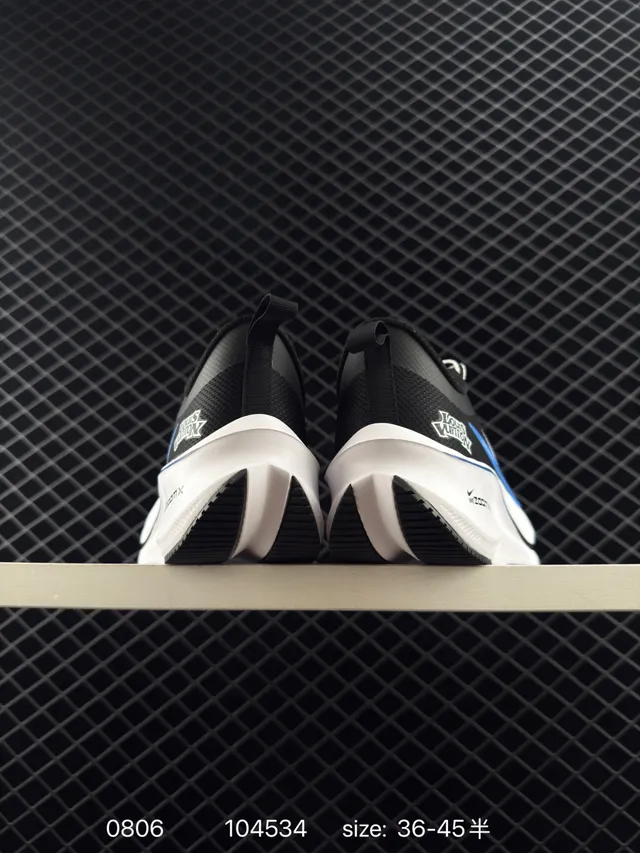 Nike ZoomX Black Blue Mesh Upper Midsole Running Shoes 3