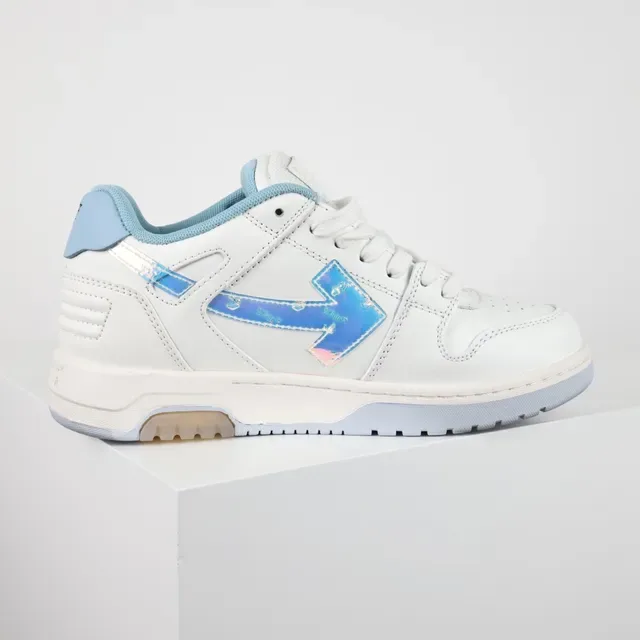 Off-White حذاء رياضي أسلوب حياة أزرق مفكك هولوغرافي سهم 7