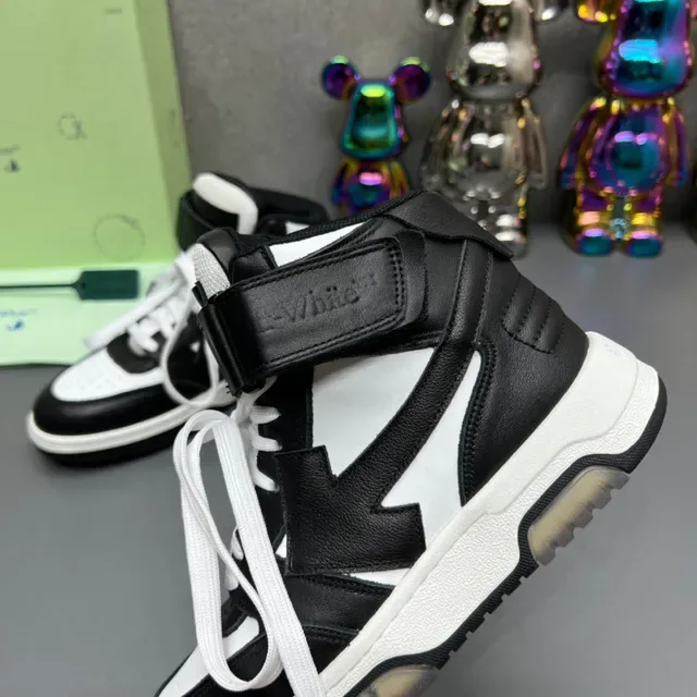 Off-White Industrial Black Baskets Lifestyle Hautes à Sangle 5