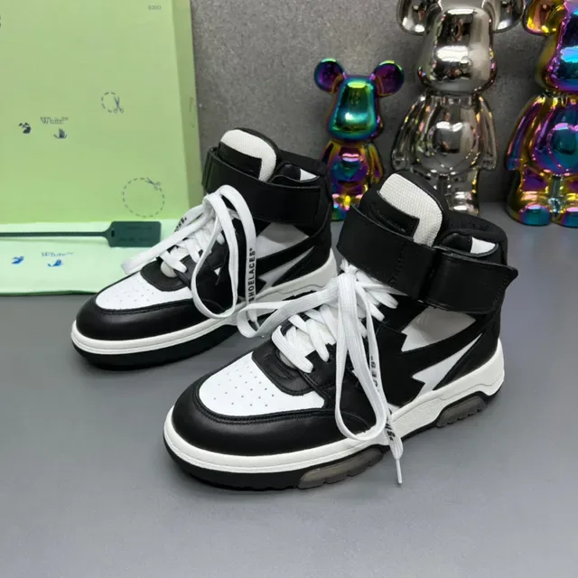 Off-White Industrial Black Baskets Lifestyle Hautes à Sangle 8