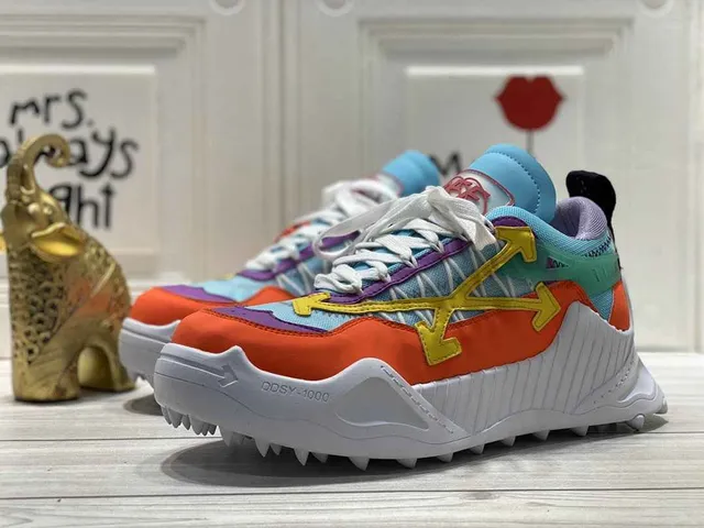 Off-White Industrial Runner Multicolor Chunky Sneakers 3