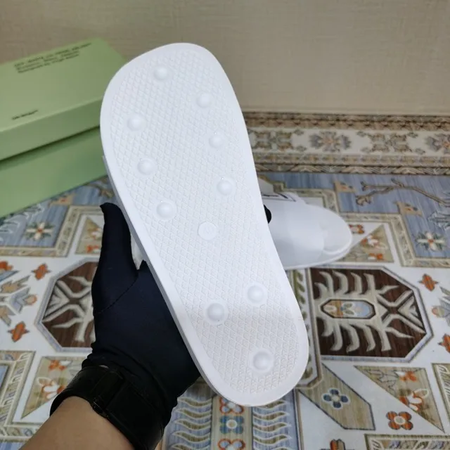 Off-White Slide White Industrial Graphic Slippers 3