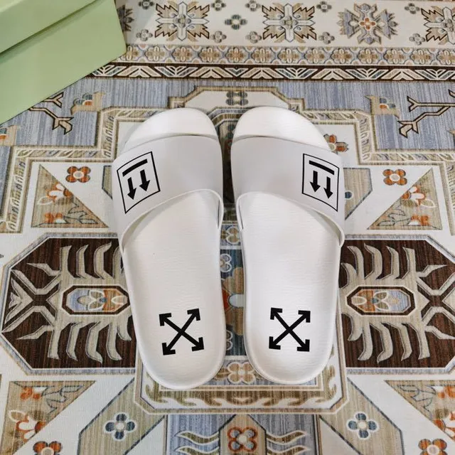Off-White Slide White Industrial Graphic Slippers 5