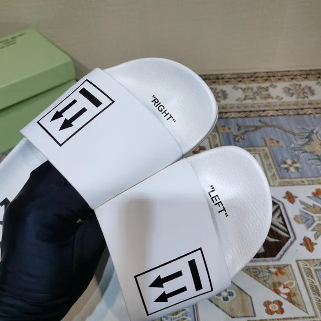 Off-White Slide White Industrial Graphic Slippers 6