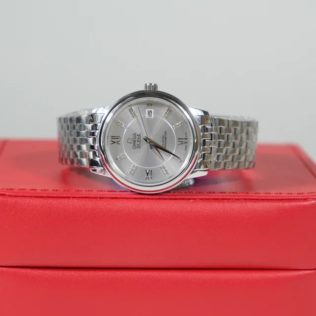Omega De Ville Co-Axial Chronometer Silver-Tone Mechanical Watch 4