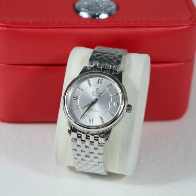 Omega De Ville Co-Axial Chronometer Silver-Tone Mechanical Watch 5