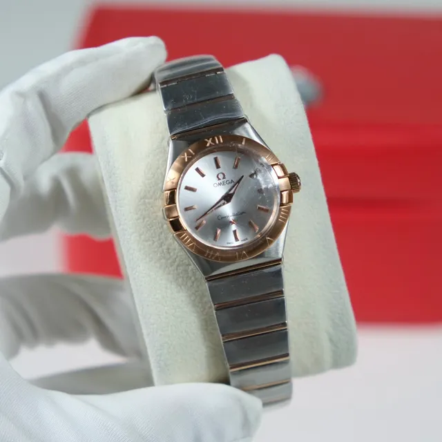 Omega De Ville Prestige Co-Axial Chronometer Silver Dial Black Leather Mechanical Watch 6