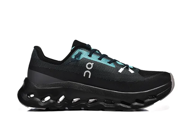 On Cloudmonster Black Teal Running Shoes 3