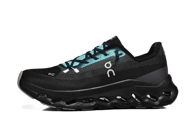 On Cloudmonster Black Teal Running Shoes 4