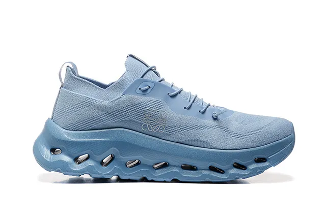 On Cloudmonster أحذية جري أزرق Knit Upper CloudTec Pod Sole 4