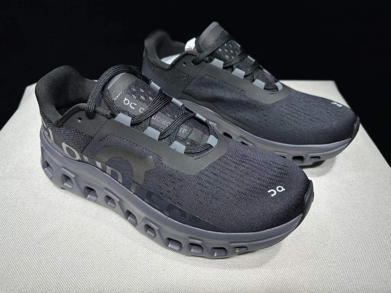 On Cloudmonster Gray Running Shoes 5