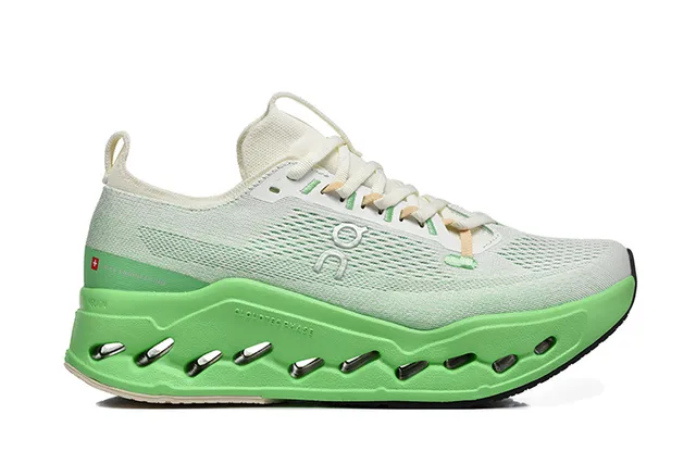 On Cloudmonster Lime Green Running Shoes 4