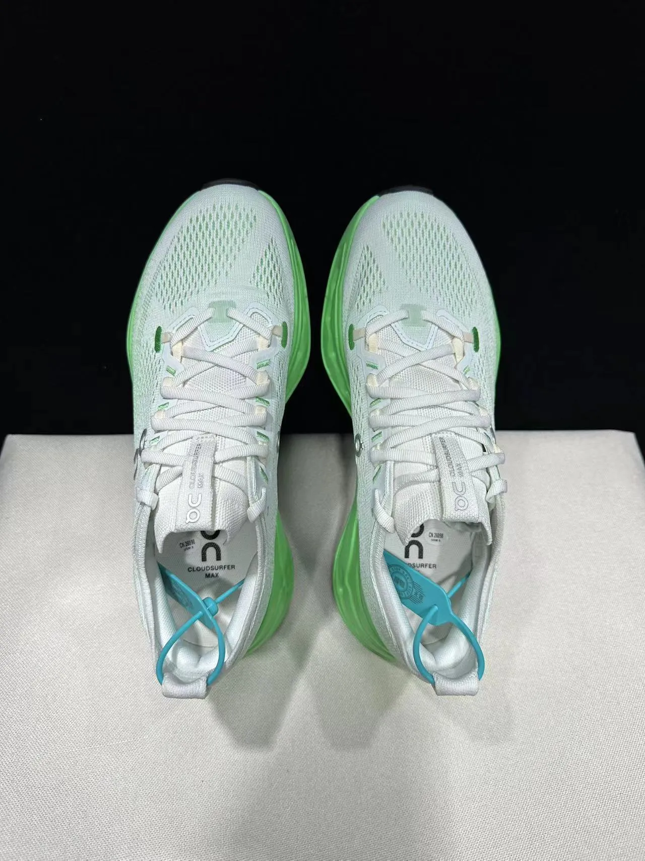 On Cloudmonster Lime Green Running Shoes 7