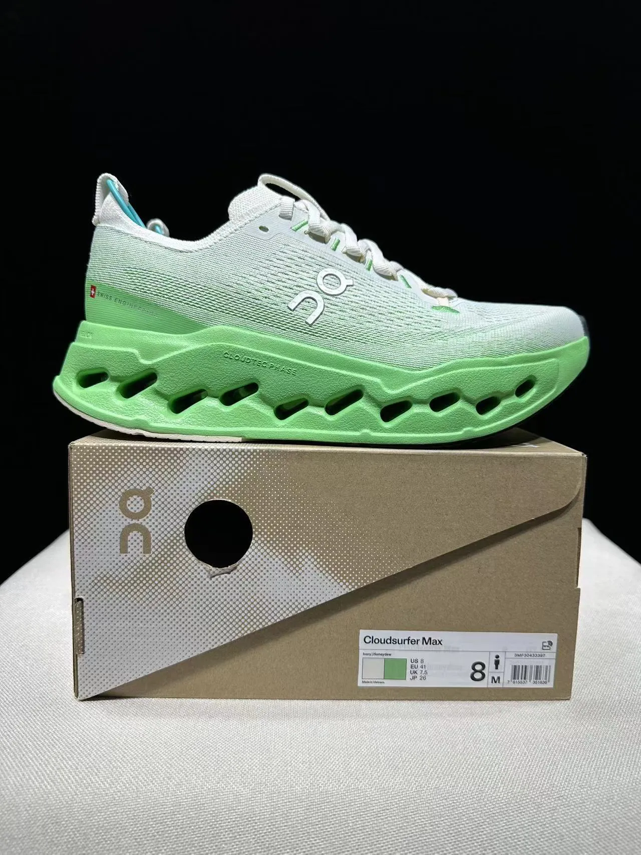 On Cloudmonster Lime Green Running Shoes 9