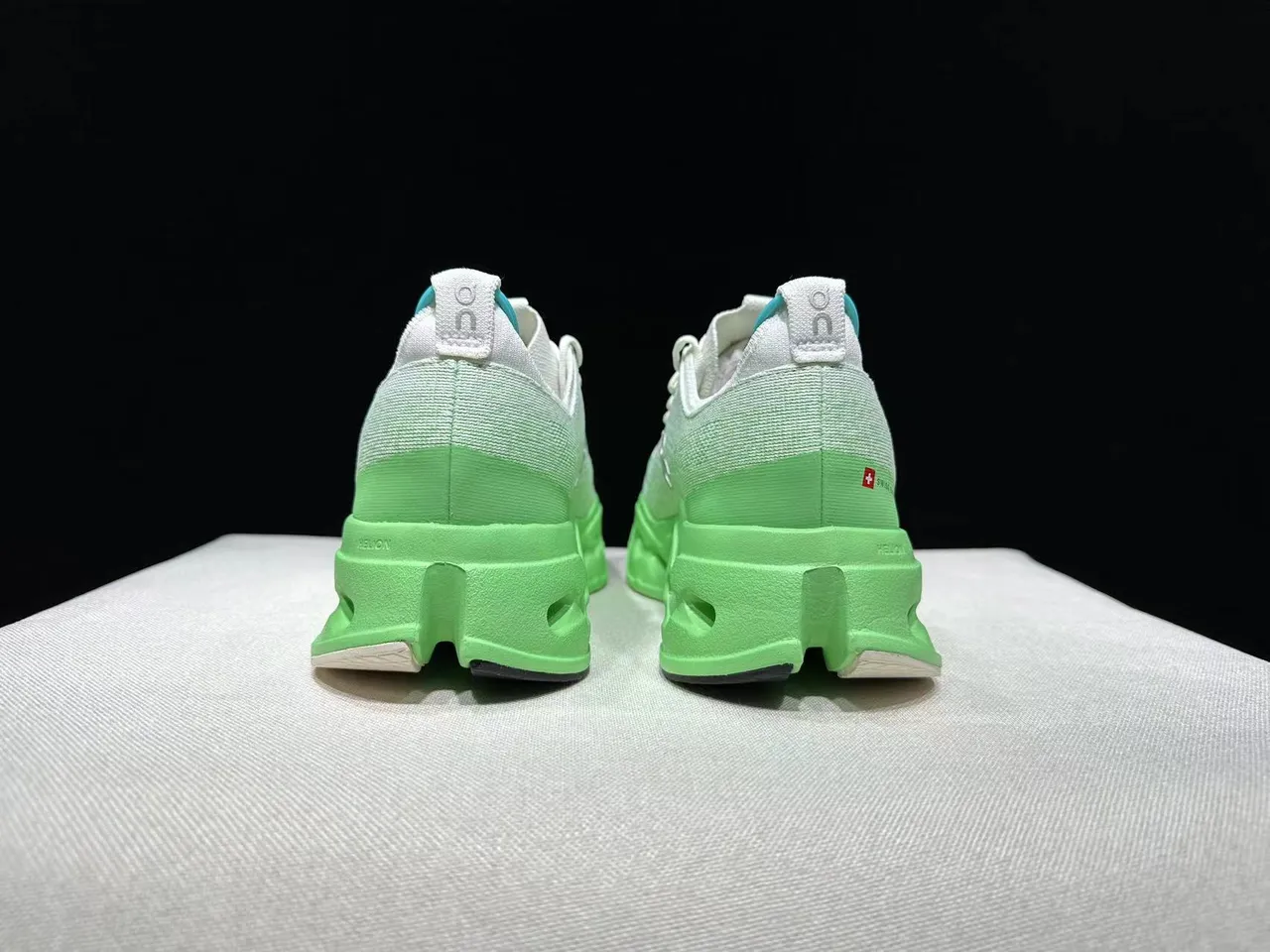 On Cloudmonster Lime Green Running Shoes 10