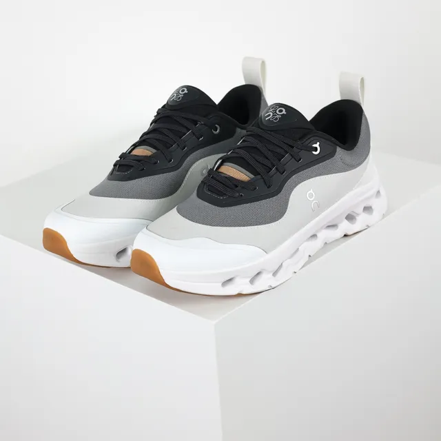 On Gray Black Sculpted Pod-Based Midsole Mesh-Synthetic Hybrid Upper Lifestyle Sneakers 2
