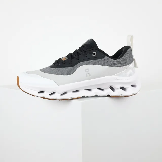 On Gray Black Sculpted Pod-Based Midsole Mesh-Synthetic Hybrid Upper Lifestyle Sneakers 9