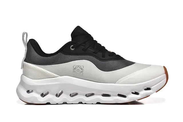 On White Black Sculpted Midsole Open CloudTec Pods Lifestyle Sneakers 3