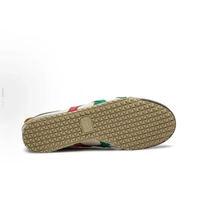 Onitsuka Tiger Mexico 66 Cream Green Red Lifestyle Sneakers 3