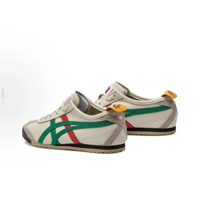 Onitsuka Tiger Mexico 66 Cream Green Red Lifestyle Sneakers 5